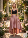 B Darlin Juniors 2-Pc. Lace Top & High-Low Skirt, Size 9
