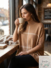 Alfani Grid-Print Turtleneck Sweater