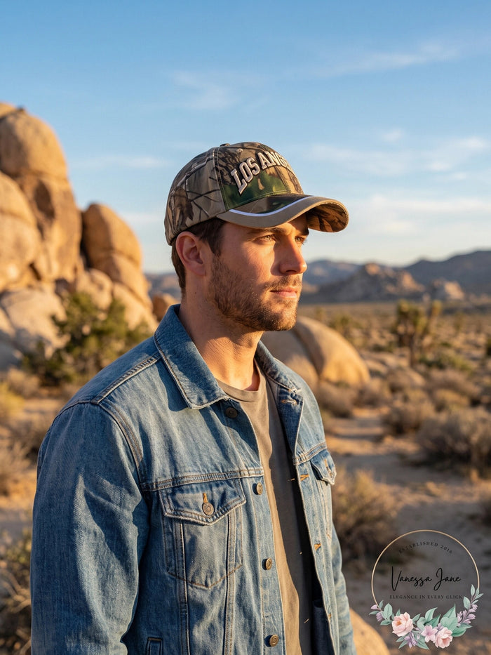 Los Angeles Camo 3D Embroidered Baseball Cap, Hat
