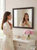 Amanti Art Rectangle Bronze/Copper Metallic Modern Mirror size 43.50 in.