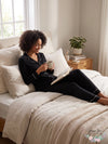 Adore Me Womens Matilda Long Sleeve Top and Pants Pajama Set