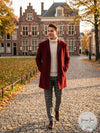 Calvin Klein Mens Prosper X-Fit Slim Fit Overcoat