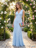 Morgan & Company Juniors Open-Back Glitter-Lace Gown
