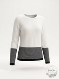 Charter Club Petite Striped Colorblock Sweater, Size PL