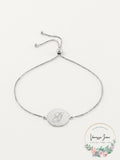 Giani Bernini Engraved Script Initial G Disc Bolo Bracelet in Sterling Silver