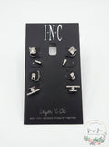 I.n.c. Silver-Tone 4-Pc. Set Crystal Stud Earrings