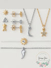 Rachel Rachel Roy Two-Tone Stud Earrings, Pendant Necklace & Bracelet 7-Pc.