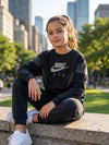 Nike Big Girls Air Sweatshirt, Size Small