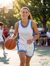 Intensity Womens Flat Back Mesh Basketball Jersey
