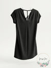 Ideology Womens Solid V-Back Tunic Activewear, Size XS