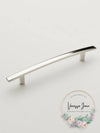 Amerock BP26204PN Cyprus 6-5/16 inch Center Cabinet Pull in Polished Nickel