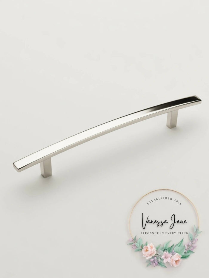 Amerock BP26204PN Cyprus 6-5/16 inch Center Cabinet Pull in Polished Nickel