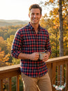 Club Room Mens Plaid Flannel Shirt
