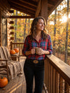 Lauren Ralph Lauren Plaid Roll-Tab-Sleeve Twill Shirt