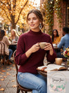 I.N.C. Volume-Sleeve Ribbed Sweater