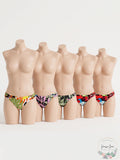 Bar III Tropical-Print Ruched Bikini Bottoms