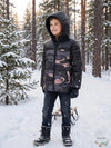 Michael Kors Big Boys Camo-Print Hooded Puffer Jacket