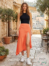 Free People Womens Lola Asymmetric Ruffled Skirt, Size 6