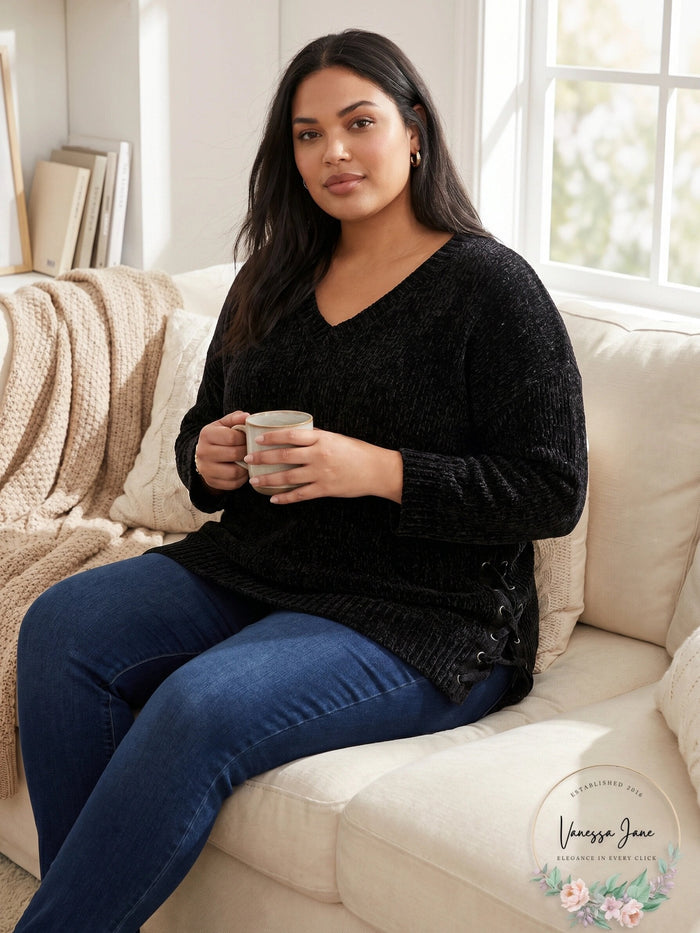 Style & Co Plus Size Chenille Tunic Sweater,Size 1X