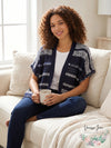 Style & Co Women's Mixed-Knit Fringe-Trim Cardigan, Size Small