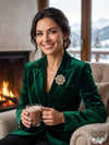 Charter Club Gold-Tone Crystal Heart Cluster Pin