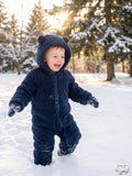 First Impressions Baby Hooded Footed Faux-Sherpa Bunting Snowsuit