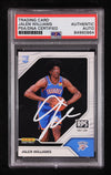 Jalen Williams Signed 2022 23 Panini Instant RPS First Look