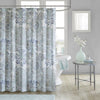 Madison Park MP70-5822 72 X 72 in. Cotton Printed Shower Curtain; Blue