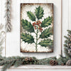 Christmas Holly Wall Art