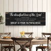 The Steadfast Love of the Lord Lamentations 3:22-23 Faith Sign