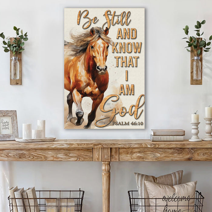 Be Still And Know That I Am God Faith Sign V