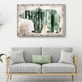 Animals Forest Bear Birch Canvas Wall Art