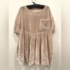 We The Free Moon City Velvet Babydoll Top, Small