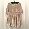 We The Free Moon City Velvet Babydoll Top, Small