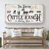 Branded Cattle Ranch Sign III
