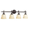 World Imports 8384-88 Montpelier Oil Rubbed Bronze 4-Light Bath Bar