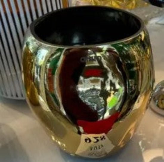 Onno Zanzibar Metallic Candle, Copper Gold, Large