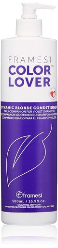 Framesi Color Lover Dynamic Blonde Conditioner, Purple Conditioner, Sulfate Free Conditioner, Color Treated Hair