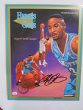Alonzo Mourning Hornets Signed Magazine