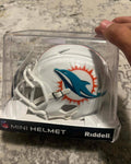Autographed Riddell Tyreek Hill mini helmet Miami Dolphins