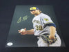 Corbin Burnes Signed Brewers 8x10 Photo (COA)