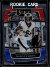 DeVonta Smith 2021 Panini Select Die-Cut Red, White & Blue Prizm Rookie Card