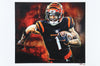 Ja'Marr Chase - Bengals - Joshua Barton Signed LE 12x18 Lithograph #/500 (PA)