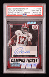 Jaylen Waddle 2021 Contenders Campus Ticket #110 RC (PSA 8)