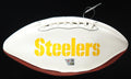 Joe Greene Signed Steelers Logo Football Inscribed "HOF 87" (Fanatics)