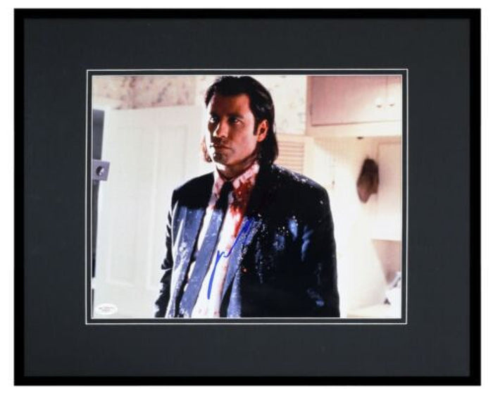 John Travolta Signed "Pulp Fiction" Custom Framed Photo Display (JSA)