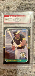 Jose Canseco 1987 Donruss Rookie Oakland Athletics MLB Card PAAS 8.5