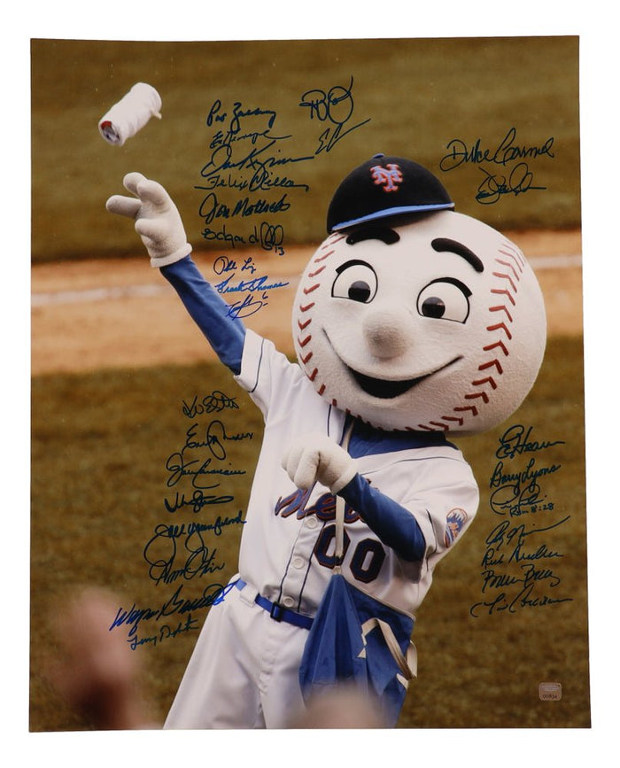 Mets Greats Signed 16x20 Photo, 28 Signatures (JP Sports)