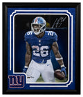 Saquon Barkley Signed Giants LE Custom Framed Photo 20" by 24"(Panini) Limited Edition of 126