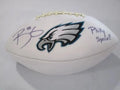 Trey Burton Eagles Signed Logo Football (JSA COA)